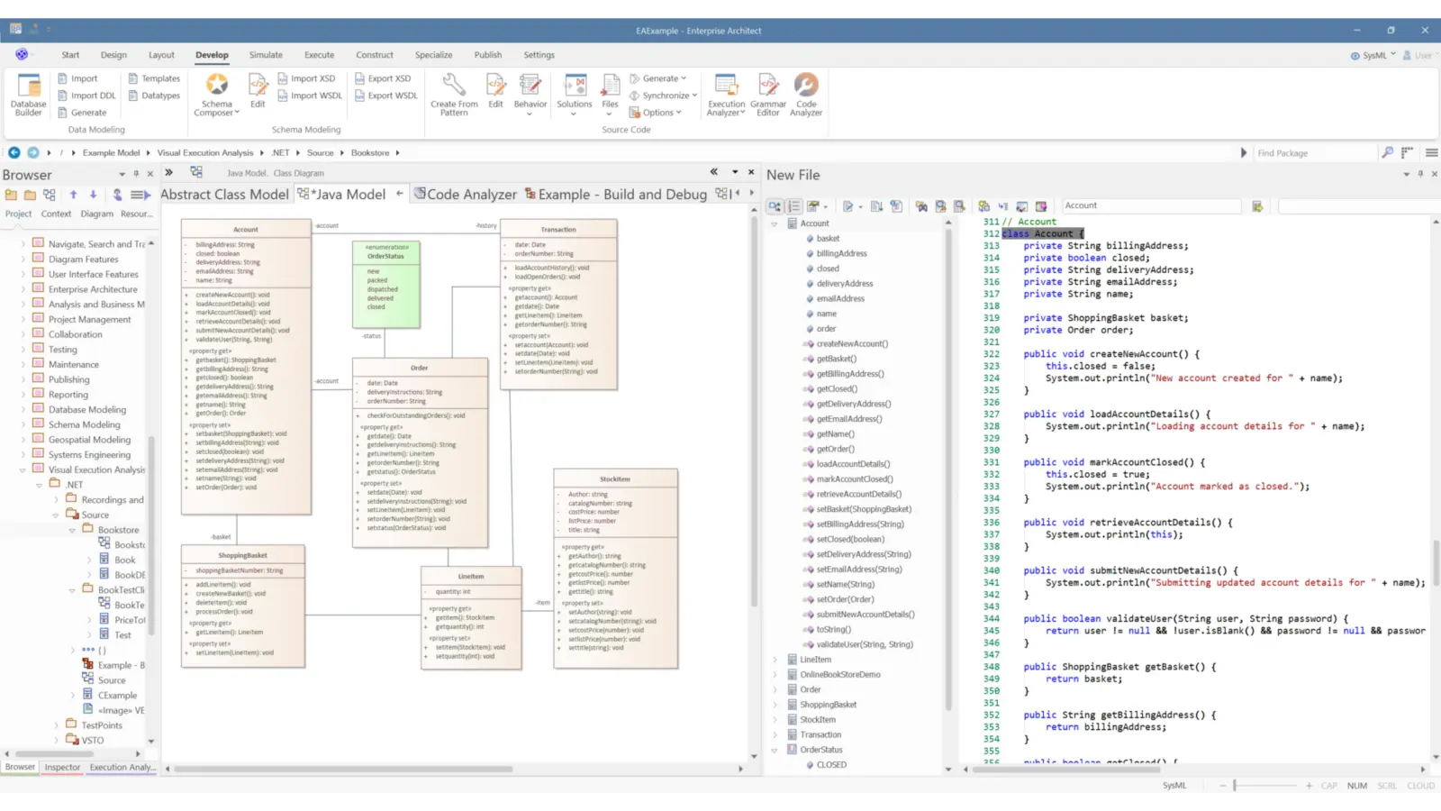 sparx ea makes effective model driven architecture solutions possible using both in built and customized templates